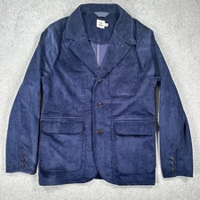 Flint and Tinder Blazer Jacket Mens Medium Corduroy Sport Coat Casual Pockets