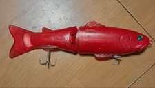 Slide Swimmer 250 Original Red Fishing Lure Hard Bait, Durable, Limited Edition