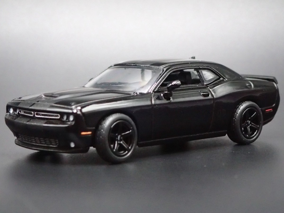 2008-2023 DODGE CHALLENGER RT BLACK RARE 1/64 SCALE DIORAMA