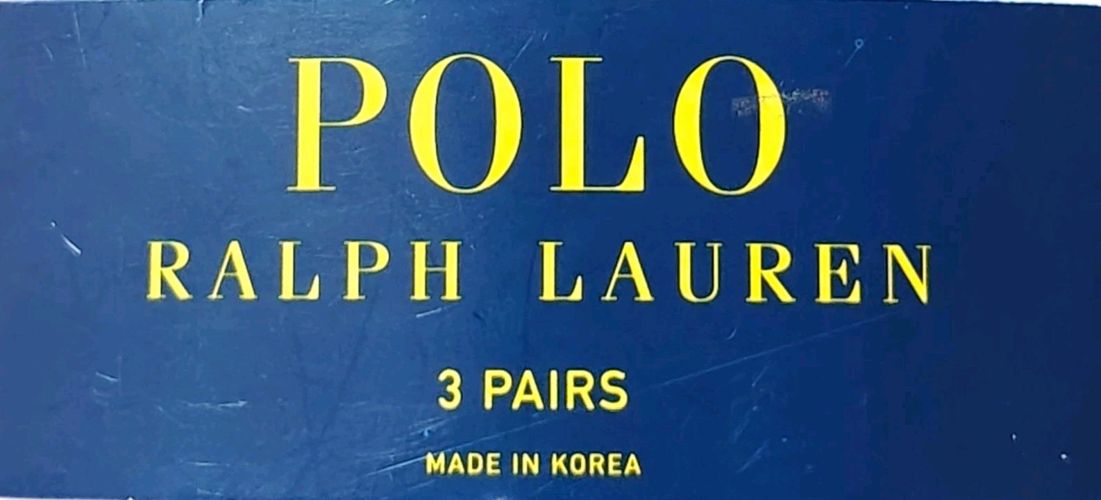 Polo Ralph Lauren 3 paia calze uomo Crew Big Pony Big P e logo taglia 10 13