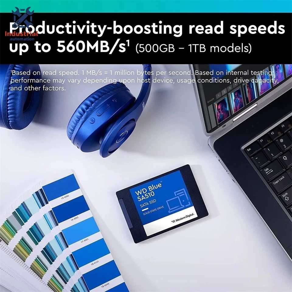 Western Digital Blue SA510 500GB 1TB 2TB SATA SSD 2.5” 7mm Solid State Drive - Image 2 of 4