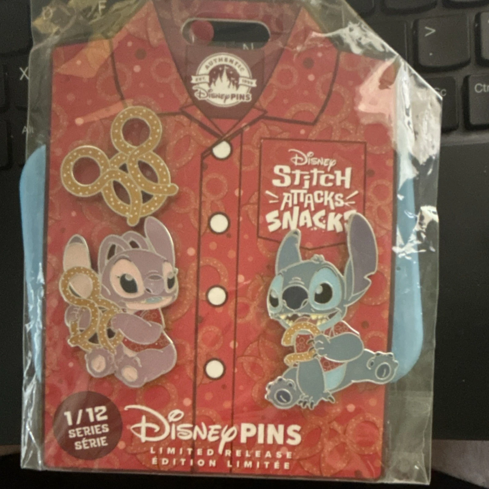 Disney Stitch Attacks Snack Limited Release Pin Set 2022 Lilo & Stitch