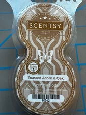 Scentsy Pods ~ TOASTED ACORN & OAK ~ Single ~ NEW In Sealed Packaging