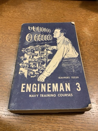 Engineman 3 Navy Training Courses Navpers 10539 Overall Good Condition
