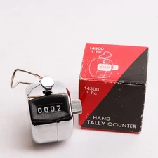 Vintage Sirich Tally Counter Hand Clicker In Box Taiwan