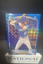 2025 Bowman -Chrome Prospects Asbel Gonzalez #BCP-4 Blue Geometric Ref /150 (RC)