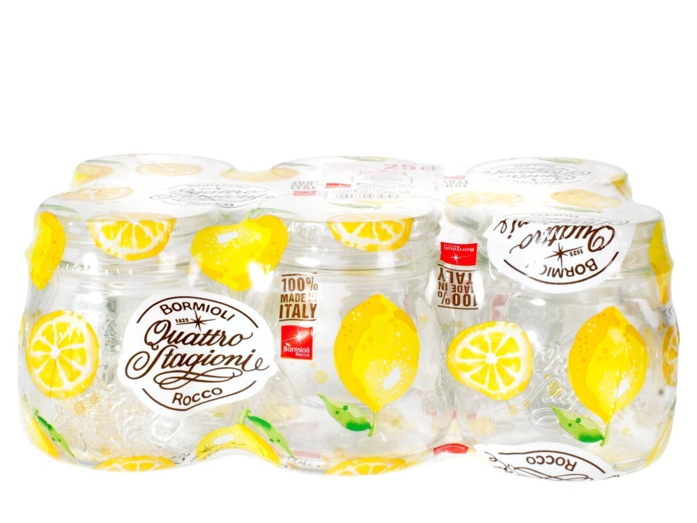 Pack Of 6 Jars 4 Seasons Gr 250 Bormioli Rocco