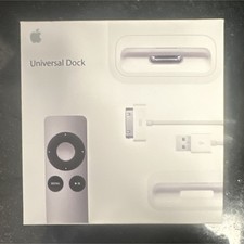 Apple Universal Dock MC746LL/A Charging Cradle for iPhone iPod w/ Remote, White