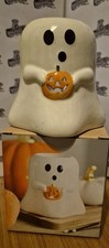 Halloween Ghost With Pumpking Ceramic Oil Burner Boxed
