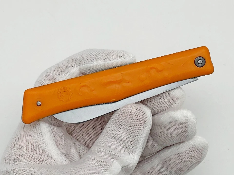 Cuchillo Plegable Champiñón Naranja NSZ Vintage Viaje Turista Cuchillos de Bolsillo Nuevo URSS Foto 4 de 4