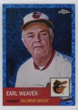 2022 Chrome Platinum Anniversary Blue Mini-Diamond Refractor Earl Weaver 0nr3