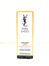 YSL Yves Saint Laurent Pure Shots Night Reboot Resurfacing Serum 1 oz free ship