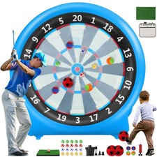 6FT Inflatable Dartboard, Giant Kick Darts Soccer Golf 6ft, Blue