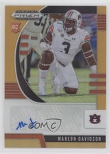 2020 Panini Prizm Draft Picks Rookies Neon Orange /149 Marlon Davidson Auto 1h1