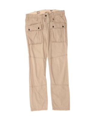 Levi's Herren Straight Cargo Hose W33 L34 Beige Baumwolle AE06
