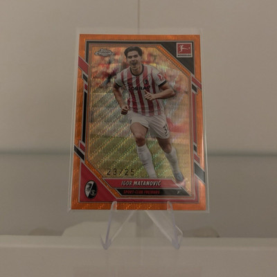Topps Chrome Bundesliga Sport-Club Freiburg Igor Matanovic Orange Parallel 23/25