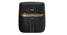 Bella Pro Series 6qt. Digital Air Fryer with Matte Black Finish and Gold Accents