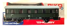 Piko 57631 HO Two-Axle Passenger Car DR Era III - NIB - FREE SHIPPING