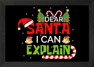 I Can Explain Funny Kid Gi gerahmtes Wandbild Poster Leinwanddruck Bild