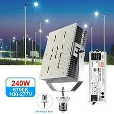 240W LED Parking Lot Retrofit Kit 34800Lm High Bay Shoebox Fixture Lighting ETL