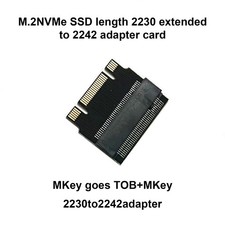 Nvme M.2 2230 to 2242 Adapter Expansion Solution Supports Nvme Ssd Part