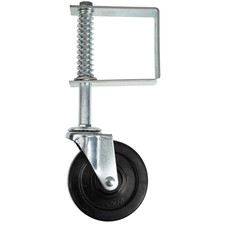 4 Inch Gate Wheel - 360 Degree Swivel Universal Mount  Spring Loaded Gate Caste