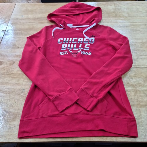 Adidas Chicago Bulls Damen Hoodie rot Größe M NBA Basketball - Bild 1 von 3