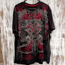 LL Cool J Shirt Mens XL Black Red Graphic Short Sleeve Adult Rap Hip Hop