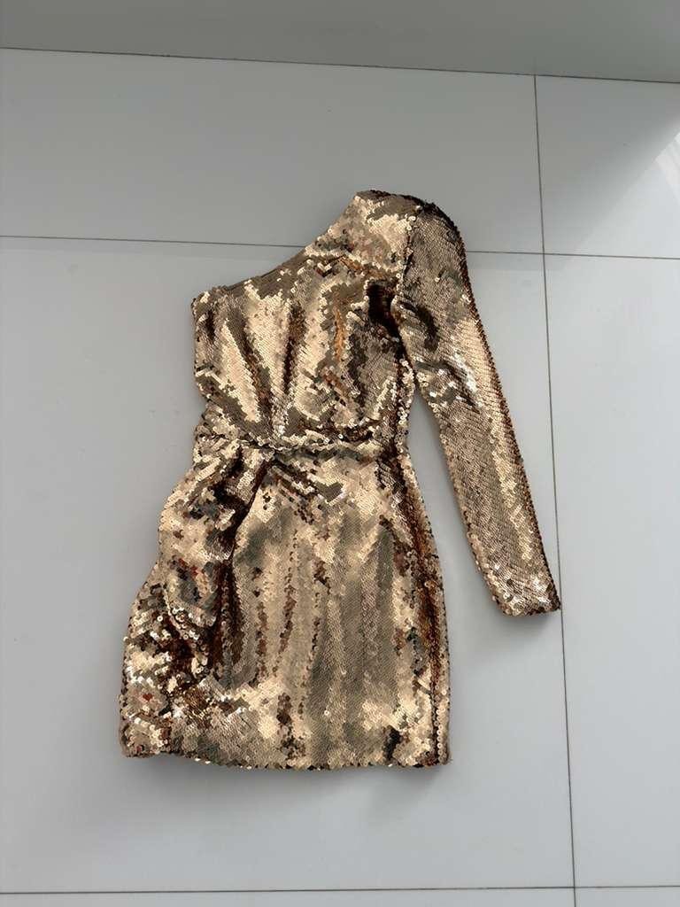 NADINE MERABI CELINA GOLD SEQUIN DRESS SIZE XS $475 | eBay NADINE MERABI CELINA GOLD SEQUIN DRESS SIZE XS $475 | eBay