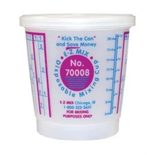 E-Z Mix 70008 Disposable 1/2 Pint Mixing Cup - 100