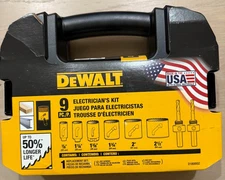 DEWALT D180002 Hole Saw Kit, Standard Electrician's Kit , Bi-Metal