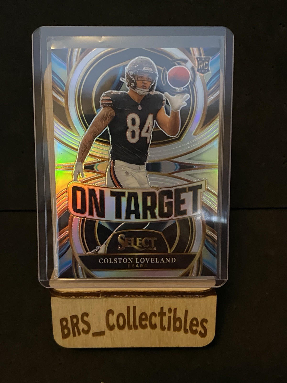 Colston Loveland On Target Silver Prizm RC 2025 Panini Select Chicago Bears #6