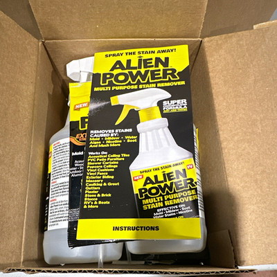 Alien Power Extra Strength Stain Remover Concentrate Unscented 4 Pack 1.35 oz