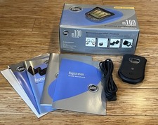 Vintage Palm m100 Handheld PDA USED Includes Accessories Box