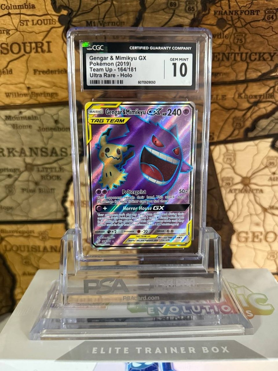 ポケモンカードゲーム Gengar&Mimikyu GX 165/181 Pokemon Card PSA 10 Gem Mint Gengar & Mimikyu GX 165/181