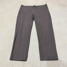 Eileen Fisher Pants Womens Gray Pull On Washable Crepe Stretch Straight Size P/M