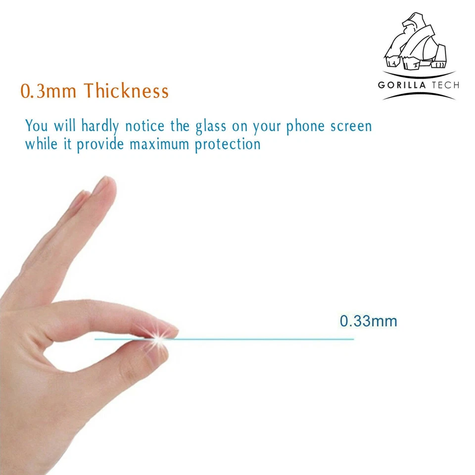 Screen Tempered Glass 100% Genuine Gorilla Film Guard Protector Shield iPhone 6S - Image 3 of 4