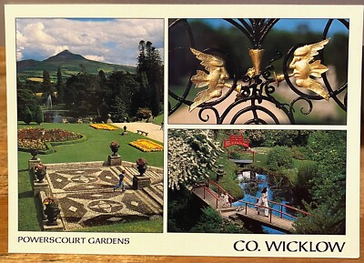 Irish Postcard POWERSCOURT Enniskerry Wicklow Liam Blake Real Ireland 126 Multiv