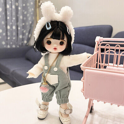 16cm Mini Girl Doll Toy Cute Doll and Clothes Shoes Headband 16cm Mini Girl Doll Toy Cute Doll and Clothes Shoes Headband