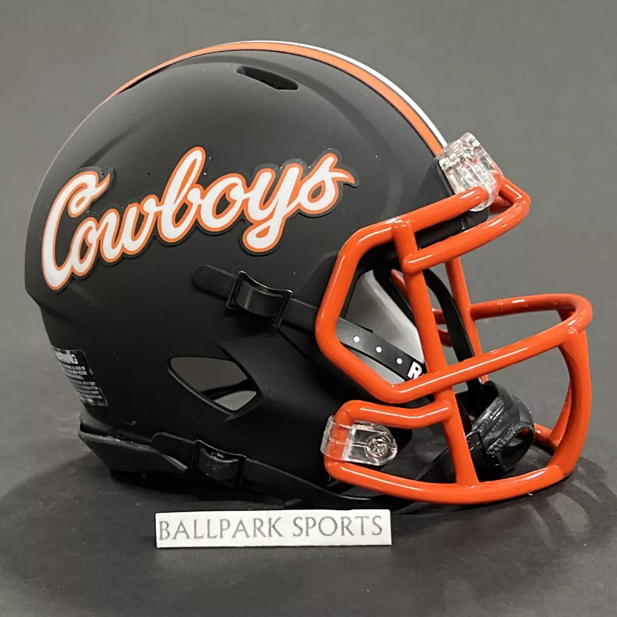 Oklahoma State Cowboys Black NCAA Riddell Speed Mini Football Helmet