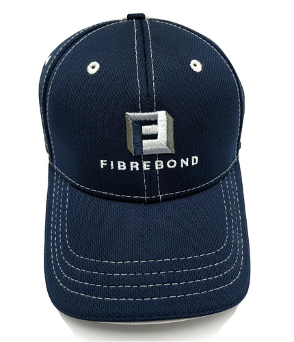 FIBREBOND hat blue stretch-fit fitted cap Size: S / M