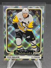 2024-25 EVGENI MALKIN O-PEE-CHEE PREMIER DIAMOND RAINBOW #P-56, SN 58/75 SSP