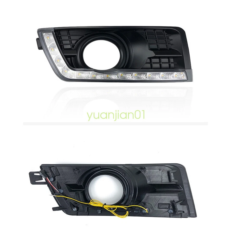 Luces de circulación diurna LED DRL para Cadillac SRX 2012~2016 faros antiniebla parachoques Foto 4 de 4