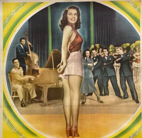 MARY LOU 1940er SELTENES ORIGINAL KOMPLETTES BLATT COLUMBIA BILD FILMPLAKAT - Bild 2 von 7