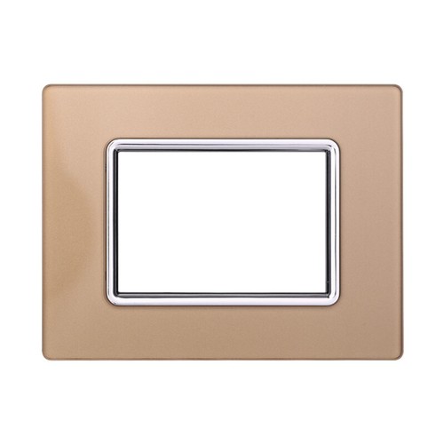 Placca in Vetro compatibile a Bticino Living 3/4/7P Oro,Silver,Bianco,Nero,Metal - Foto 3 di 16