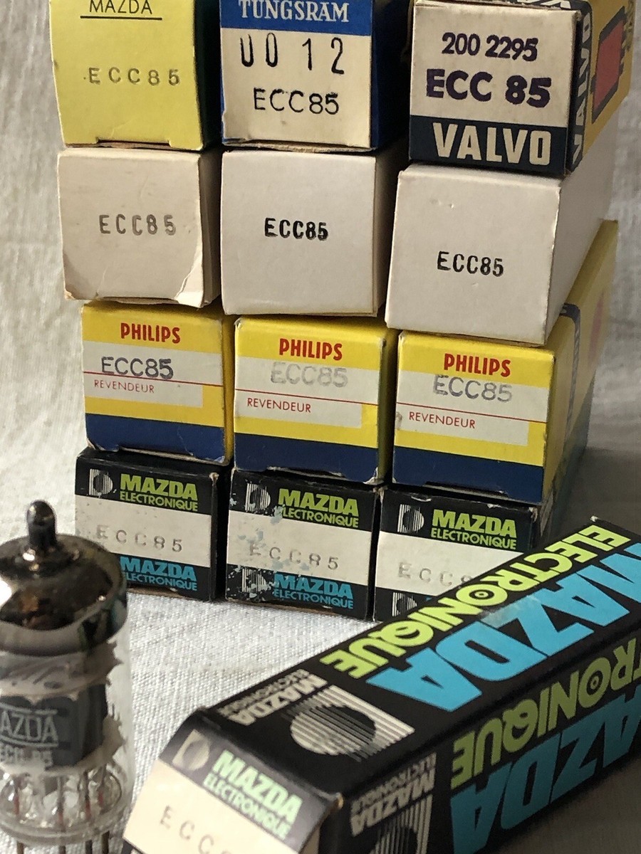 Tube électronique ECC85 NOS NIB (Neuf Original Stock) - Marque Mazda - Lampe, Röhre, Valve - X1