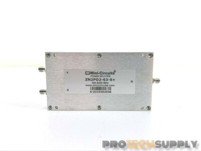 Mini-Circuits ZN2PD2-63-S+ Power Splitter/Combiner 350-6000MHz 25W 50 Ohms