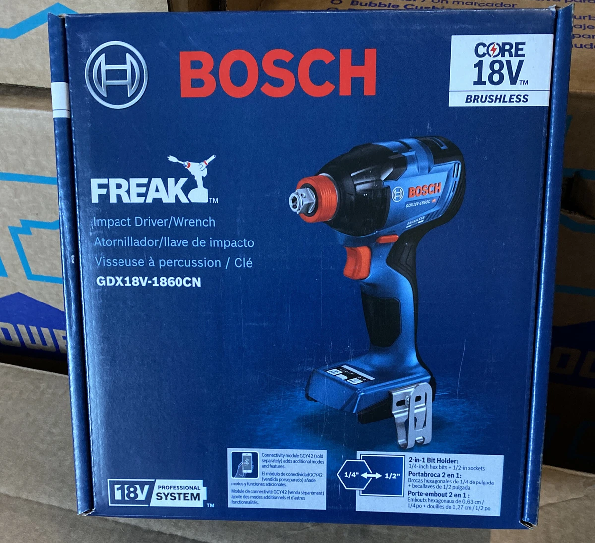 Bosch GDX18V-1860CN 18V Freak Li-Ion Two-In-One Impact Driver (Tool Only)  New