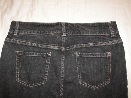 Women's Liz & Co. Stretch Denim Skirt - Size 12 - Picture 5 of 5