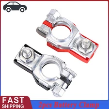 US Car Battery Terminal Clamp Connectors Positive Negative Release Disconnect×2